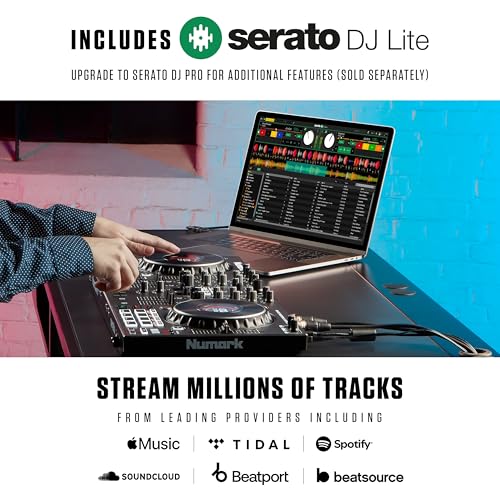 Image of Numark NS4FX Professional 4-Deck DJ Mixer Controller With USB Connection, Black