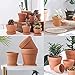 Kosrtuny 3 Inches Terracotta Clay Pots Pack of 26 pcs- Pottery Fleshy Flower Planter with Drainage Hole，for DIY Home and Office Desktop/Windowsill/Ornament Decoration Wedding