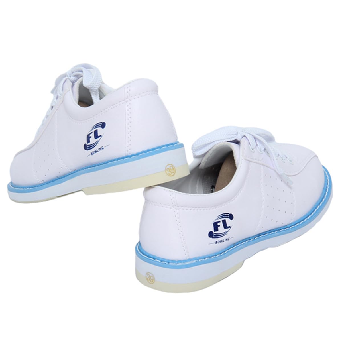 Scarpe da Bowling da Uomo Antiscivolo in Pelle Comode Scarpe da Bowling Traspirante Leggere Moda per Principianti