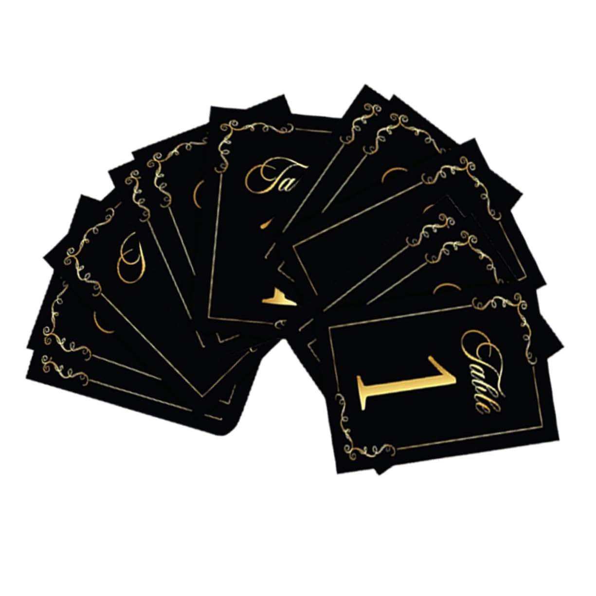 MAGICLULU 4 Sätze Tischkarte Digitale Karte Kartentisch Name Schwarze Tischnummern Hochzeit Mini Runden Stand Disko Tischkarten Gruß Ort Zahlenkarten Rustikal Papierstau 30 Stück * 4