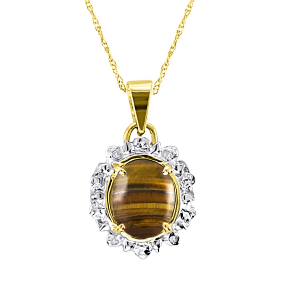 Halskette mit Anhänger aus künstlichem Alexandrit und Diamant, Gelbvergoldetes Silber