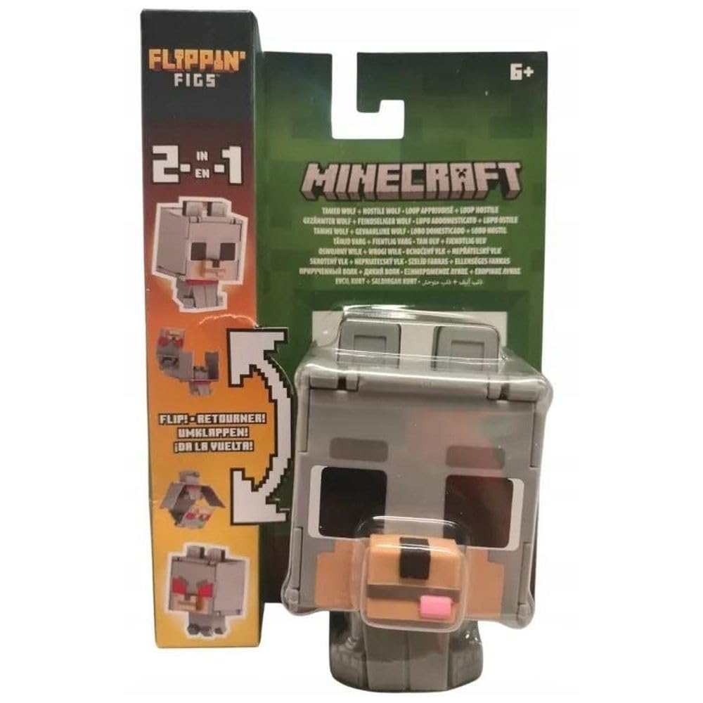 Amazon.com: Minecraft Vanilla Flippin Figs Hostel Wolf and Tamed