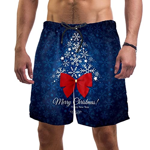 Maillots de bain hommes JDEZ short de plage à séchage rapide vêtement de bain Noël
