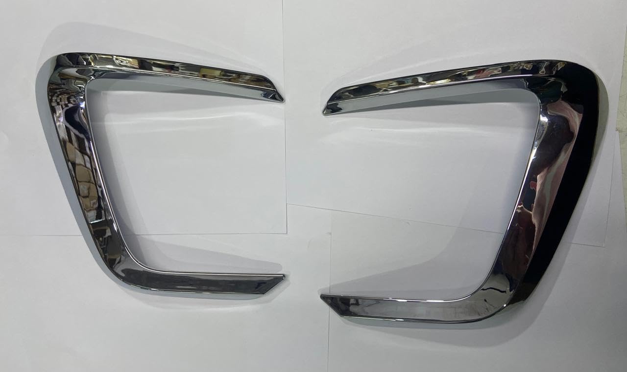 CARMART CNLEAGUE Rear Reflector Chrome Garnish compatible for Innova Hycross set of 2