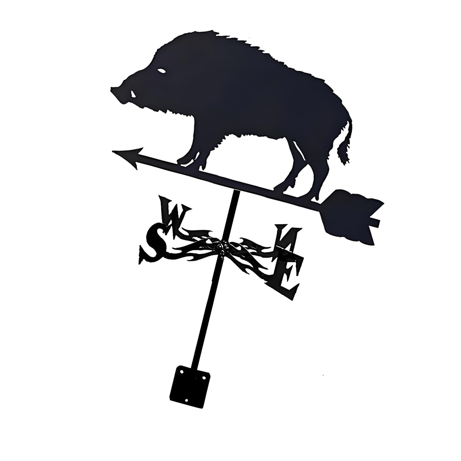 Rustproof Garden Direction Indicators Heavy Duty Stainless Steel Weather Vane Easy Assembly for Outdoor Yard Landscaping T