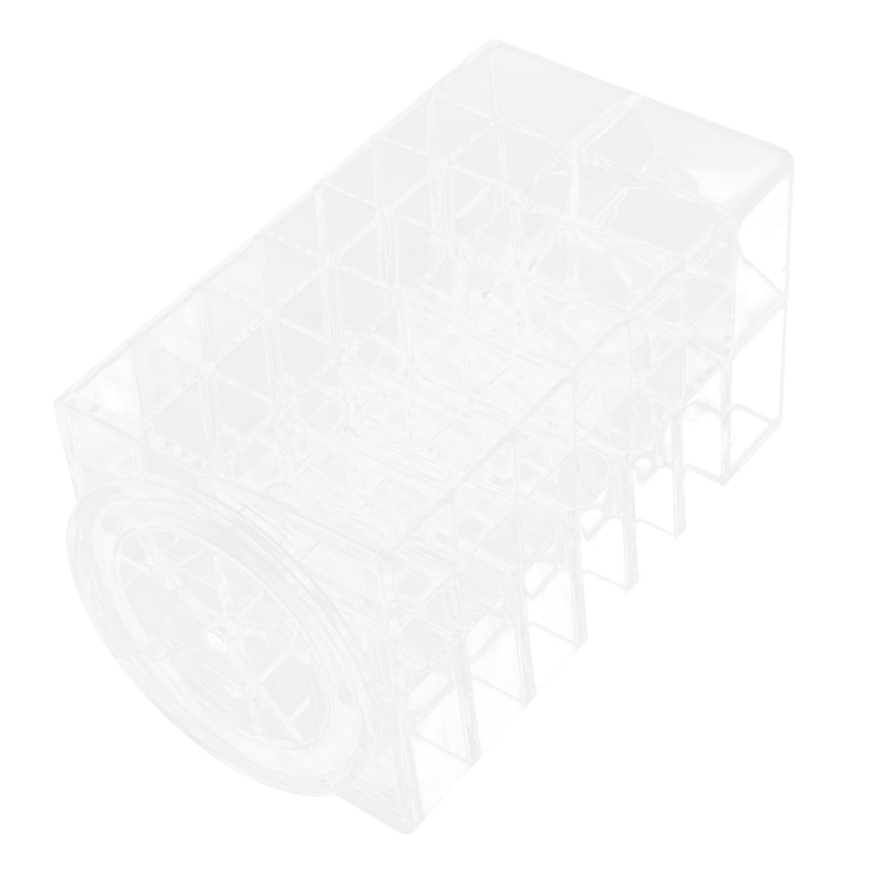 Alipis Espositore in Acrilico Rotante a 360° Con 53 Scomparti Per Cosmetici e Lucidalabbra Organizer Da Scrivania