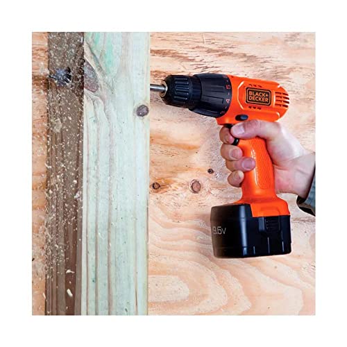 BLACK+DECKER Parafusadeira e Furadeira de 3/8 Pol. (10mm) 550 RPM com Bateria 9.6V Bivolt 110V CD961