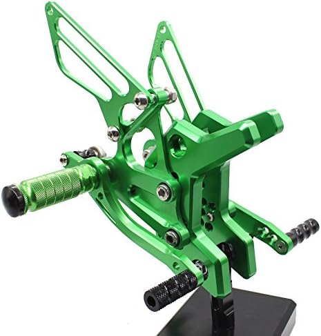 Krace Motorcycle Rearsets Foot Pegs Rear Set Footrests Brake Shift Pedals Fully Adjustable Foot Boards Fit For Kawasaki Z750 2004 2005 2006