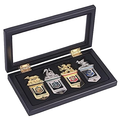 The Noble Collection Harry Potter Hogwart zakładki do książek, 16 cm, zestaw 4 metalowych zakładek do domu Hogwartu, oficjalnie licencjonowany zestaw filmowy, prezenty filmowe, artykuły pa