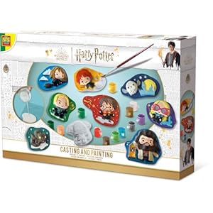 SES Creative 09344 Harry Potter Gips van Parijs Vormen Kits voor Kinderen Inclusief Uw Favoriete Harry Potter Personages Casting en Schilderen