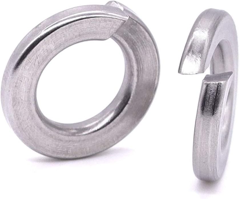 EASTLO 1/4 Inch Split Lock Washer Spring Lock Washer, 304 Stainless Steel 18-8, Bright Finish, 25 PCS