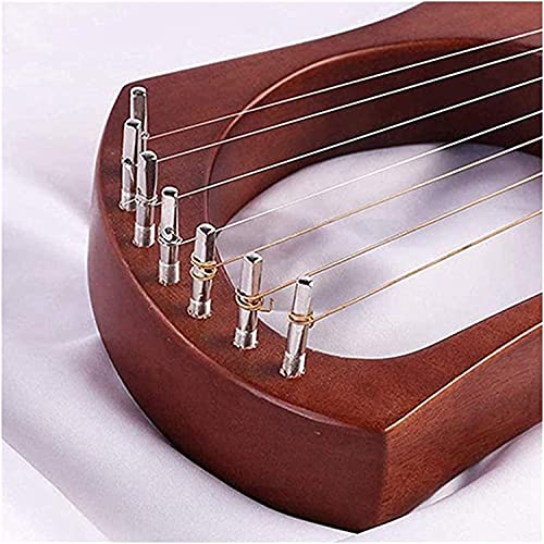 AACXRCR 7-String Lyre Harp Mahonie Effen Houten Metalen Strings Stgere Instruments Bell Lyre Instrument - Image 3