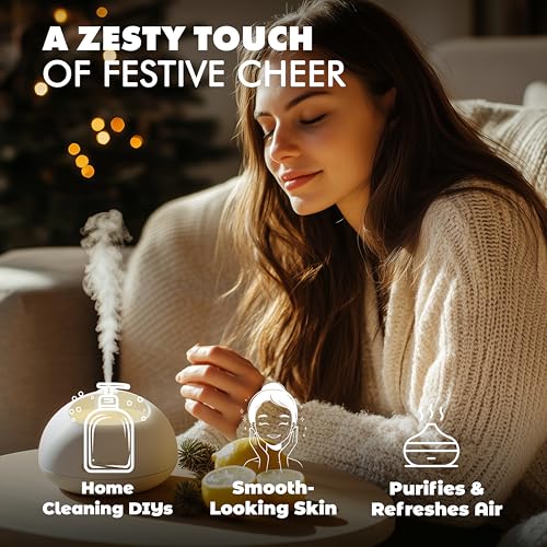 Image of Esslux Lemon Essential Oil for Skin Care and Relaxation - Natural Lemon Oil for Cleaning - 100 Pure Therapeutic Grade Essential Oils for Aromatherapy - 120ml