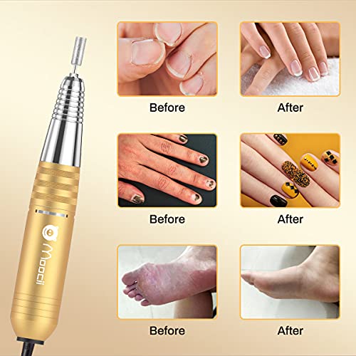 Moocii Elektrische nagelvijlen 6 boorbits 30000 RPM verstelbare snelheid nagelvijlen professionele elektrische nagelboor… - Afbeelding 7