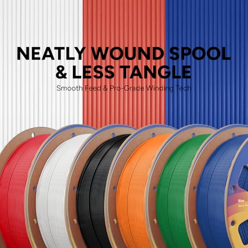 Image of OVERTURE 6KG Bundle High Speed PLA Filament 1.75mm, Neatly Wound 3D Printer Filament 6 Pack 1kg Spool (2.2lbs) Rapid PLA, Fit Most FDM 3D Printers (6 Color P1)