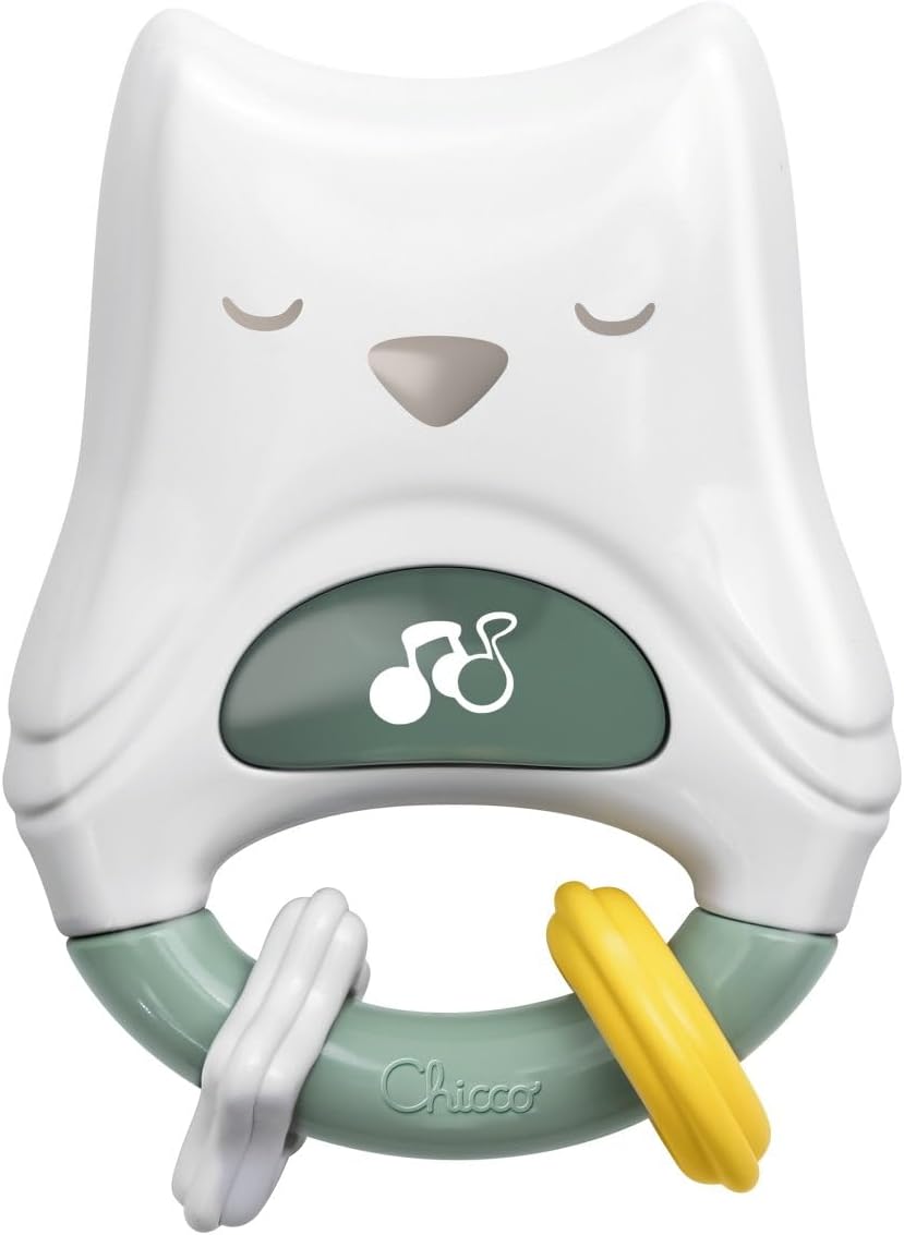 Chicco Owl Day&Night Electronic Trillin for Babies and Children with Rings, Lights, Music and Sounds, Toys for Children 0 Months +