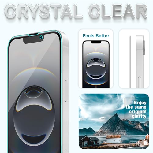 Image of FIRST MART Military-Grade Matte Anti-Glare Tempered Glass for iPhone 16e and iPhone 14 and 17E (6.1 Inch) With Installation Kit | Edge to Edge Coverage |Anti Glare, Bubble-Free [2 Pack]