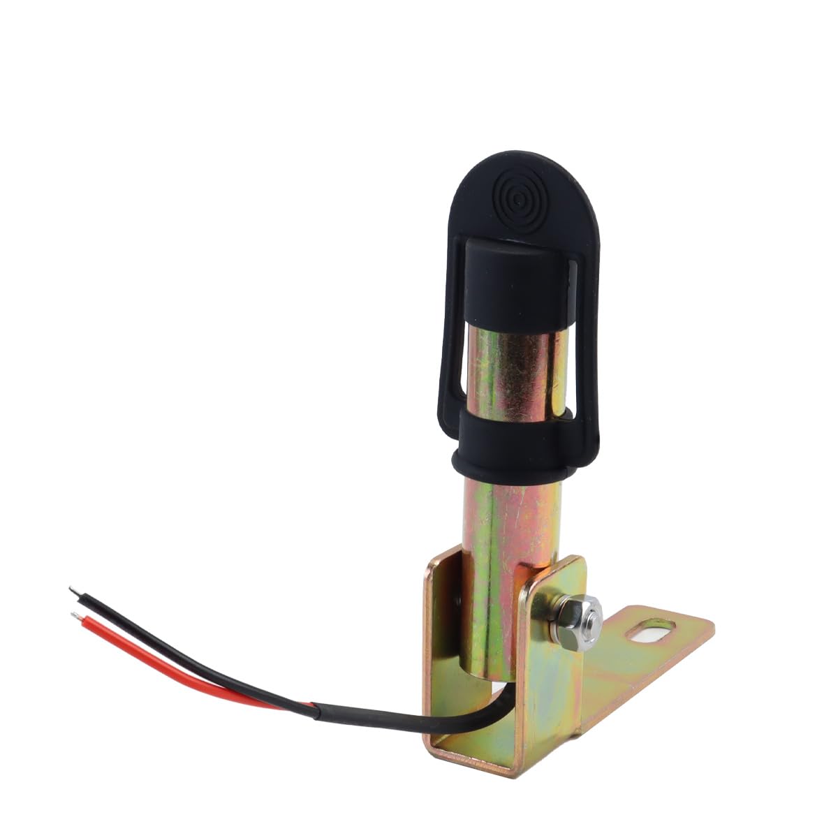 Ubric Soporte de Montaje de baliza, Soporte Flexible de Metal DIN con Alambre y Tapa Protectora para Intermitente Giratorio luz de Advertencia para Tractor de Carretilla elevadora, 126 x 30 mm