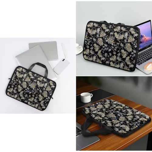 Bolso Floral para Laptop PU con Mouse Redondo 12 pulgadas miniatura 4
