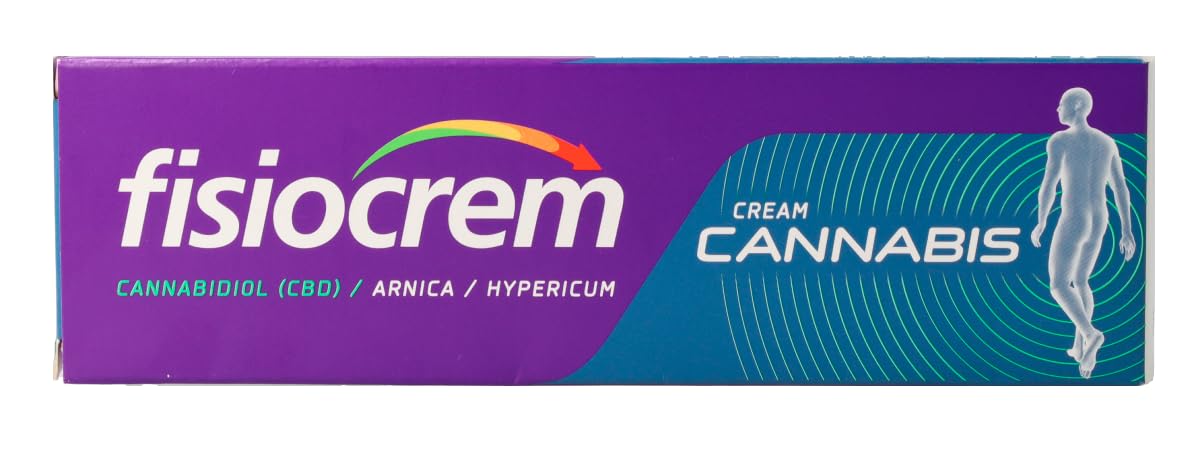 FISIOCREM Pack 2x Fisiocrem Cannabis 60 ml | Con Cannabidiol, Árnica y Hypericum | Crema tópica con efecto calmante y relajante para una sensación de alivio y bienestar en la piel