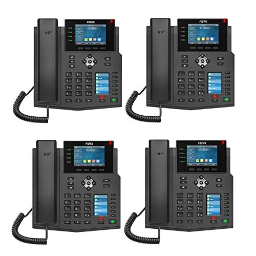 Teléfono IP ejecutivo Fanvil X5U con pantalla a color y 6 líneas miniatura 1