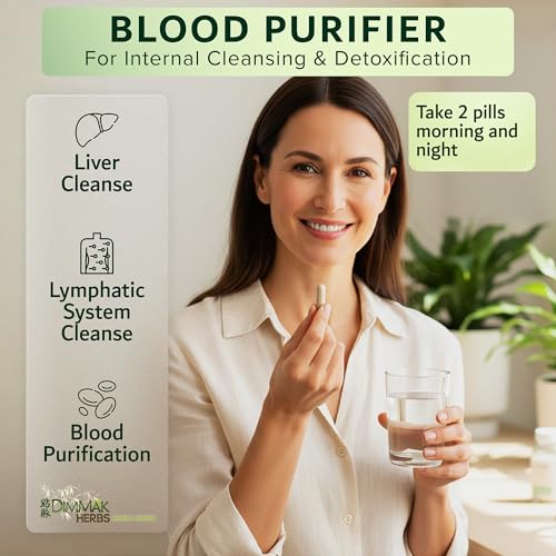 Dimmak Herbs Blood Purifier & Lymphatic Cleanse Capsules