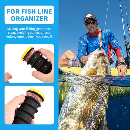 Loyanger 3 Piezas Organizador de Líder de Pesca, Organizador de Línea de Pesca de Espuma EVA con 12 Ranuras para Almacenaje, Bandeja Portadora de Líneas y Ganchos miniatura 4