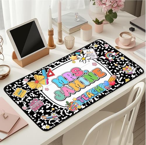 Alfombrilla de escritorio personalizada para maestros 22 x 12 miniatura 1