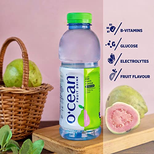 Image of O'CEAN Fruit Drink Pink Guava (Pack Of 12 X 500Ml), Vegetarian