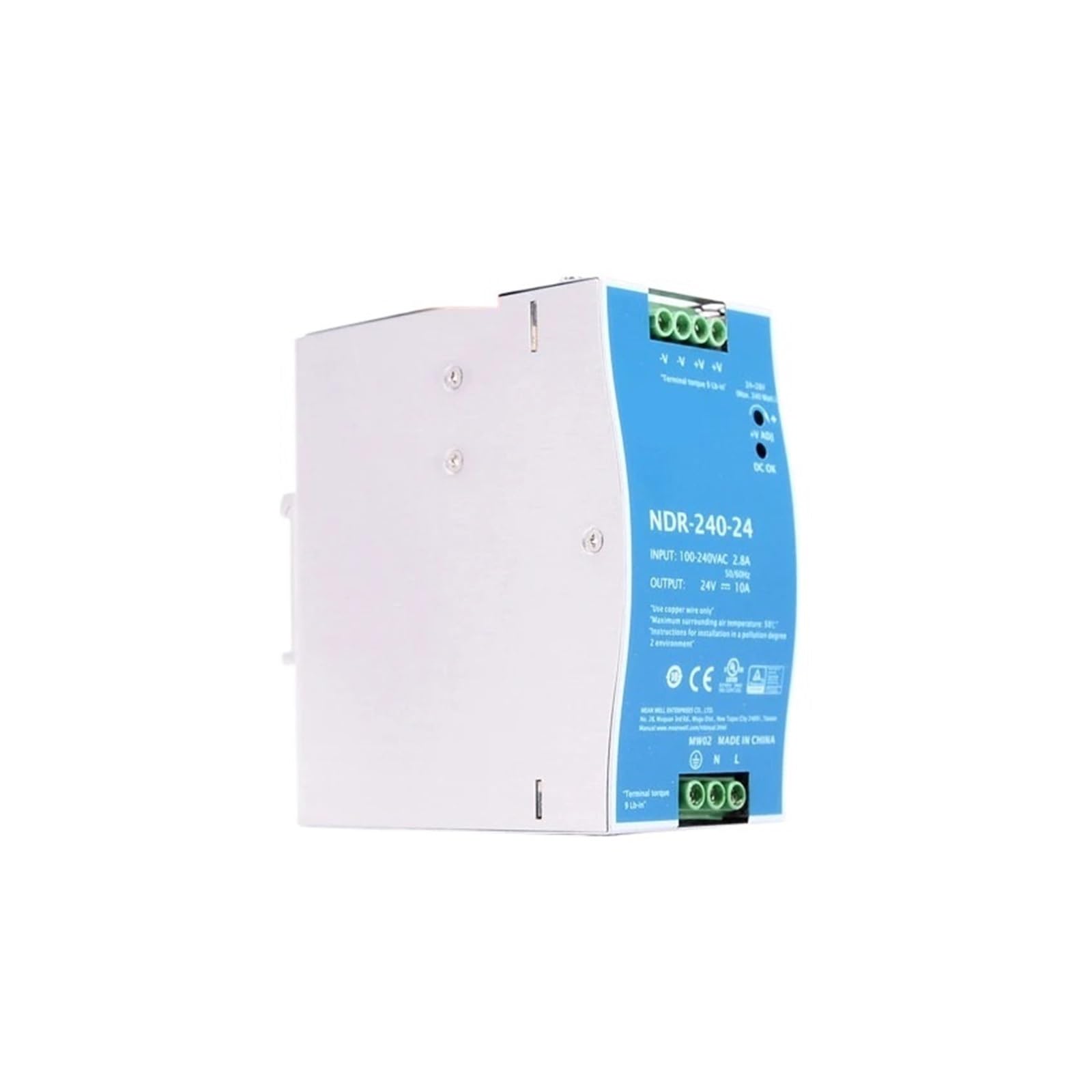 BALYDLUL NDR-75 12V 24V 48V 75W Single Output Power Supply(24V,NDR-75)