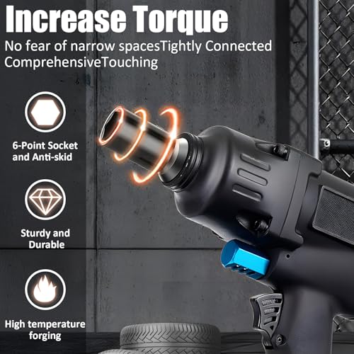 Image of TONYNOL 3 /4 Inch Drive Deep Impact Socket Set,6-Point,SAE Sizes(1 inch-2 inch),14 PCS,Cr-Mo Steel,Heavy Duty Impact Sockets for Automotive & Industrial Machinery,With a Storage Case