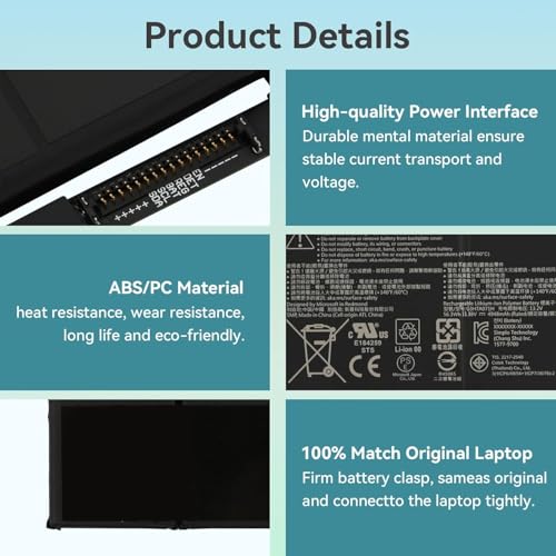 Batterie G3HTA071H Microsoft Surface Laptop Studio 1 modèle 1964 56,3 Wh - 6