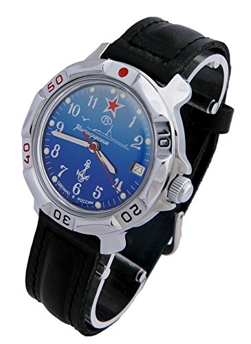 Vostok コマンダスキー ロシア製ミリタリー時計 Uボートサブマリン ブルー 2414/811289
