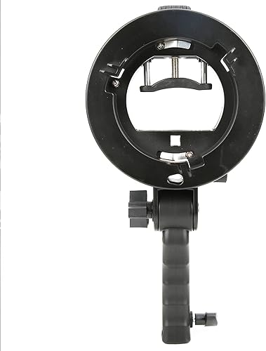 Soporte de mano con forma de soporte con agarre de mano para Bowens Mount Speedlite Flash Softbox Reflector Photo Studio Accesorios