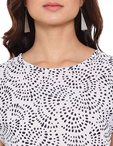 Image of oxolloxo Women Printed Short Sleeve Round Neck Regular Top