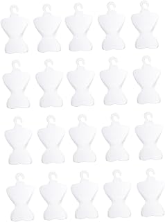 Toyvian 200 Peças Cabide De Plástico Para Bonecas De Bebê Em Miniatura Acessórios Para Casa Vestido De Boneca Forma De Roupas De Boneca Forma De Vestido Manequim De Boneca Forma De