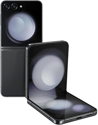 SAMSUNG Galaxy Z Flip 5, teléfono inteligente Android desbloqueado de fábrica, 512 GB, compacto, diseño plegable, control con una sola mano, mejores