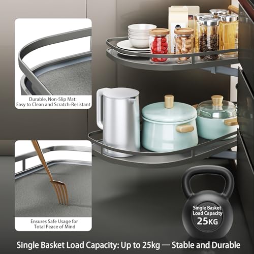 Étagère de rangement de cuisine double pour optimiser les angles morts - 8