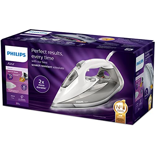 Philips-Azur-GC490110-Plancha-Ropa-Vapor-2800-W-Golpe-de-Vapor-de-220-g-50-gmin-de-Vapor-Continuo-Limpieza-de-Cal-en-15-segundos-Autoapagado-Gris