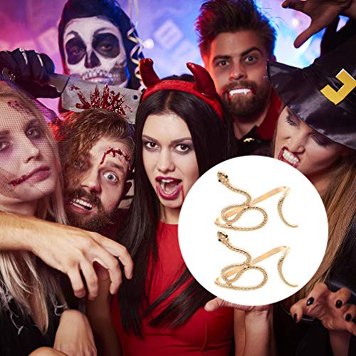KESYOO 2 Pcs Pulseira de Cobra Pulseira Criativa Forma de Cobra Do Vintage BraÃ§o Manguito Halloween