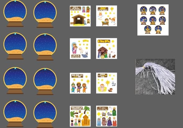 2ooya Make a Presepe - Kit di decorazioni natalizie con palla di neve