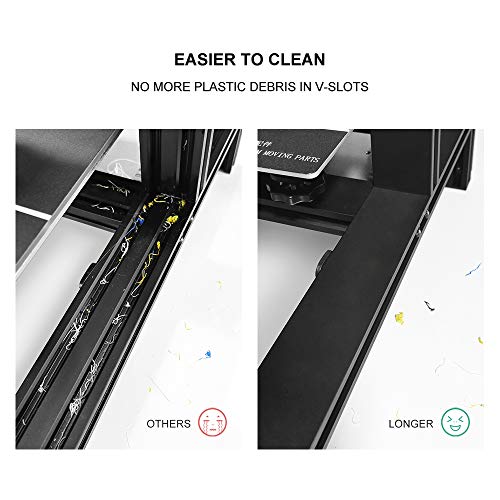 LONGER LK1 90% Pre-Assembled 3D Printer with Large Build Size 300x300x400mm, Full Touch Screen, Filament Detector, Resume Printing, Full Metal Frame (Black)