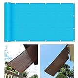 ☀️ fácil instalación : Para un montaje más fácil, el revestimiento del balcón está provisto de robustos ojales de aluminio, puede instalarlo fácilmente con la brida y la cuerda libres.