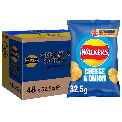 Walkers Cheese and Onion, 32.5 g (Pack of 48)