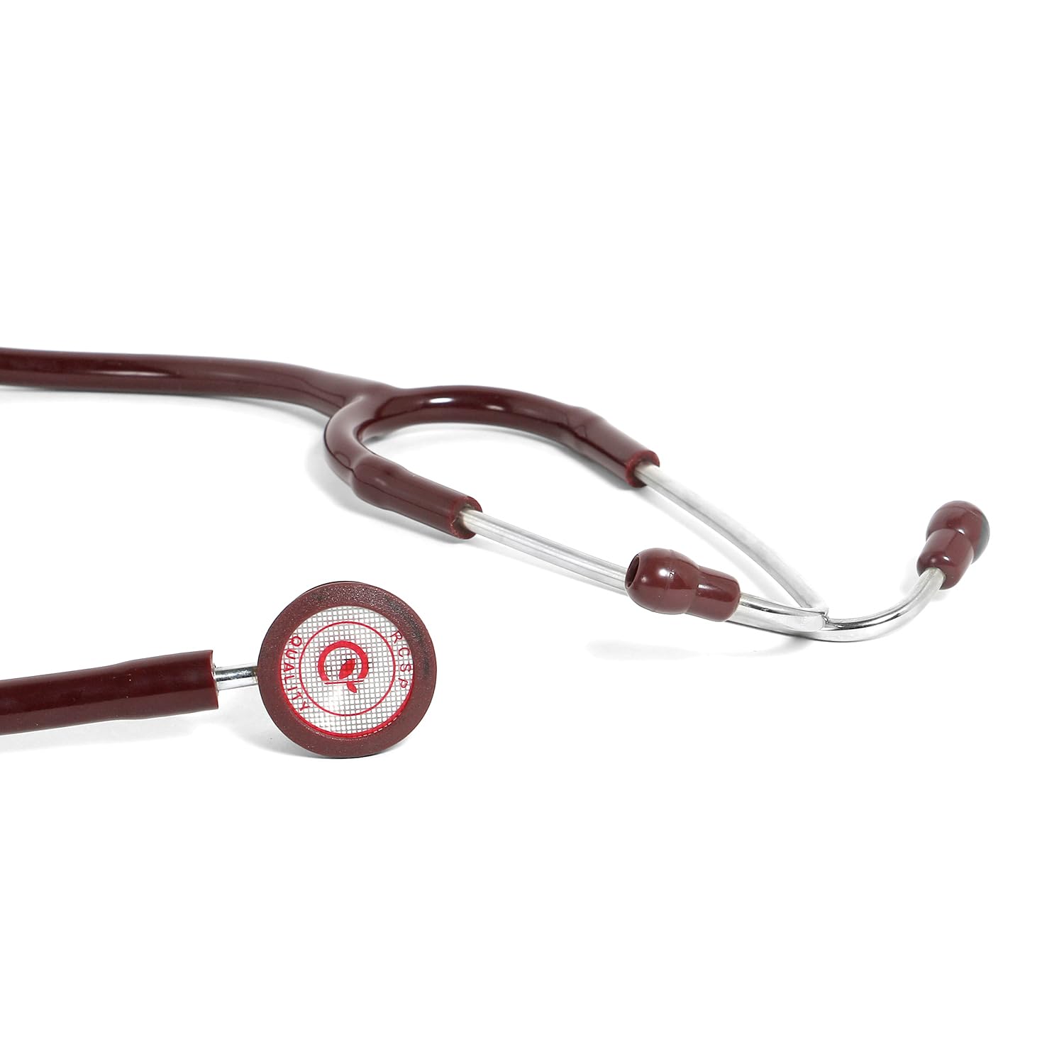 RCSP Stethoscope Pediatric for Doctors and Medical Student Nurses SS Pediatric, Lightweight Stainless Steel Chest Piece with Flexible Jointless Tube & Soft Sealing Ear Knobs (Chocolate) 4
