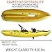 Brooklyn 10.5 Pro Single Pedal Kayak (PK11) (Yellow)