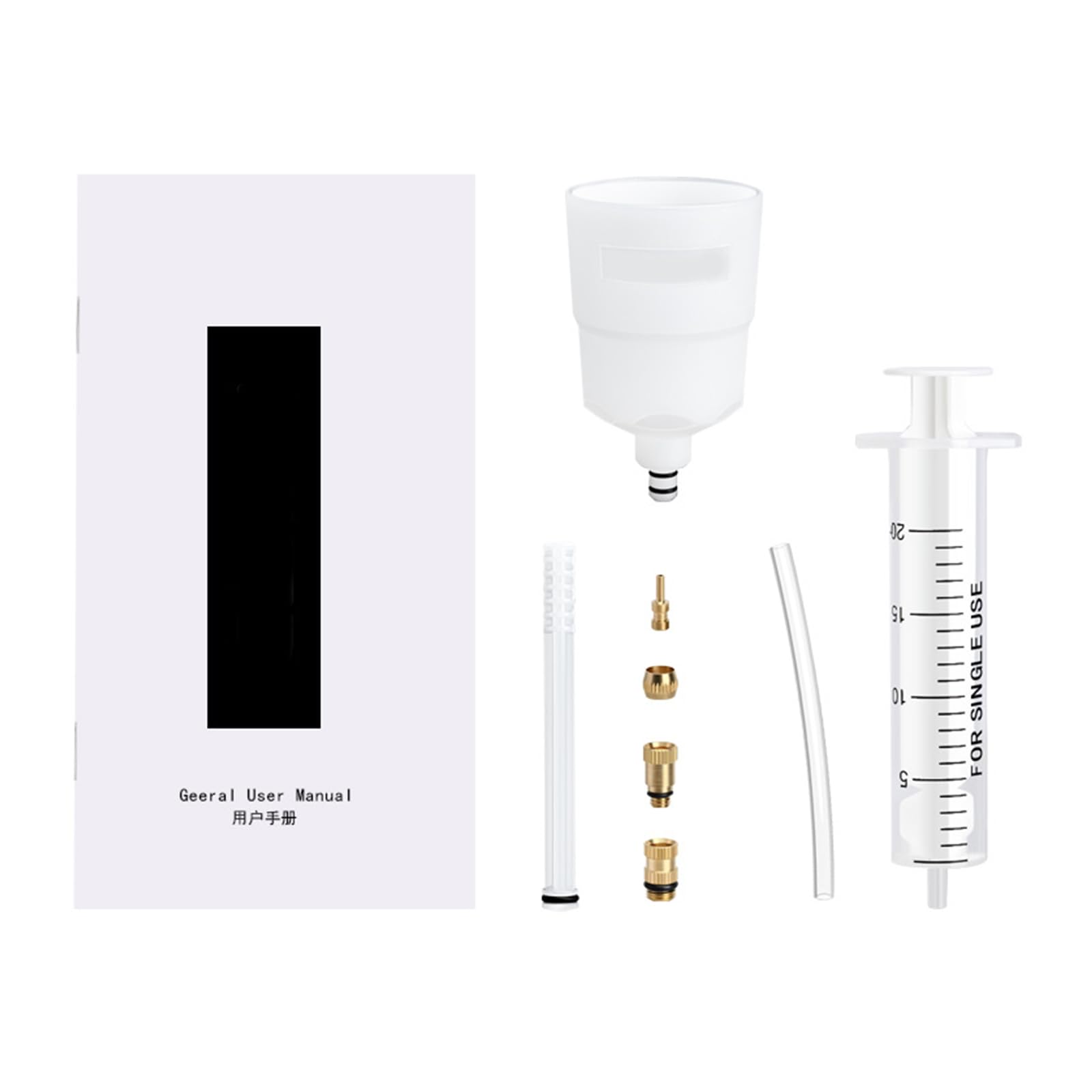 WEISUYUUS Easyly Brake Bleeding Suit Hydraulic Disc Systems Funnel Oil Stoppers for Quick Maintenance and Efficient Air Removal