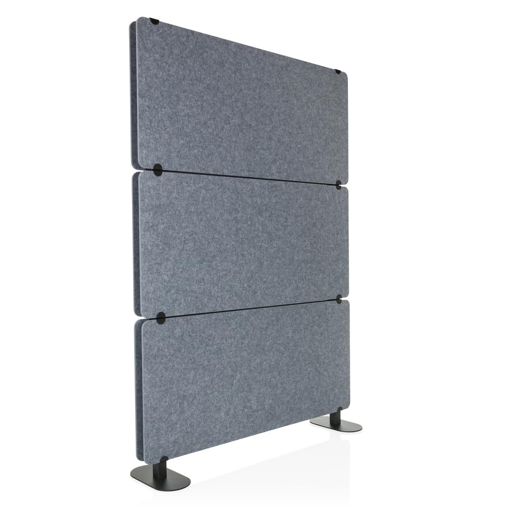 hjh OFFICE cloison Acoustique FLEXMIUT Extend cloison sur Pied, Pare-Vue pour Le Bureau et la Maison, Gris