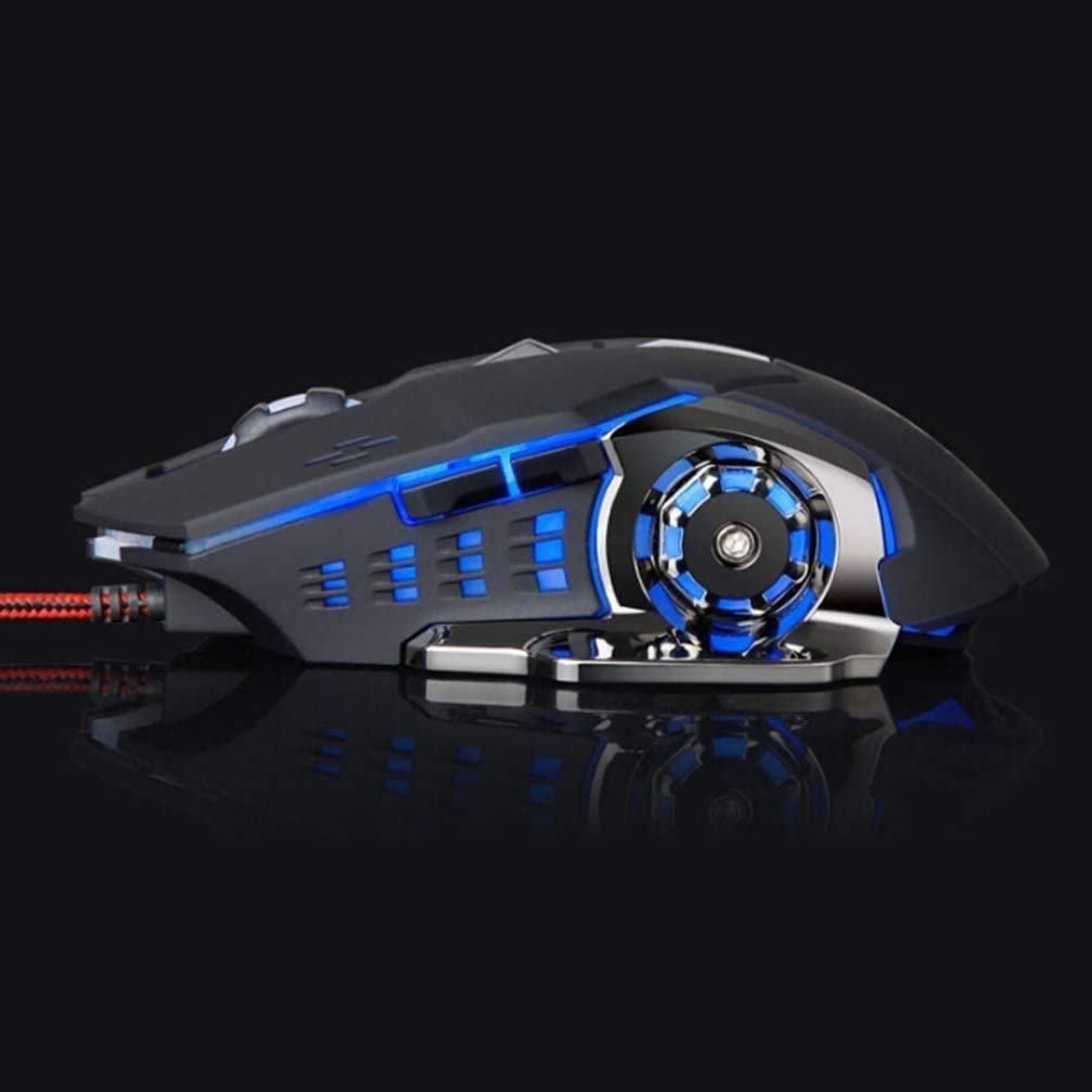 Wired Gaming Keyboard Mouse Combo LED Arcobaleno retroilluminato Tastiera da Gioco RGB Gaming Mouse Polso da Polso ergonomico 104 Tasti Tastiera Mouse per Windows & Mac PC Gamers