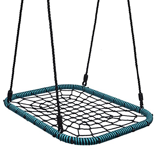 Play Platoon Spider Web Tree Swing Rectangle - 40 x 30 inch, Fully